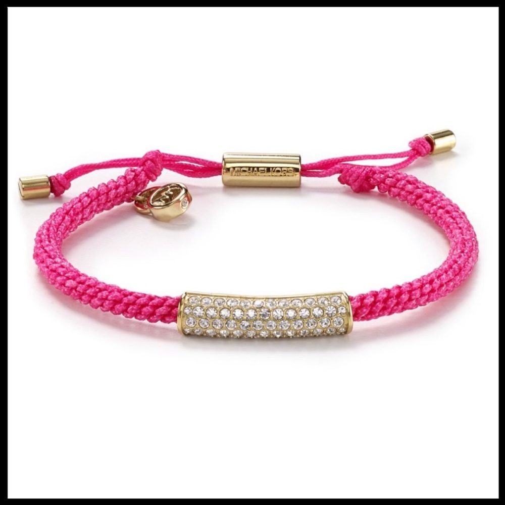 Michael Kors Crystal Macrame Friendship Bracelet